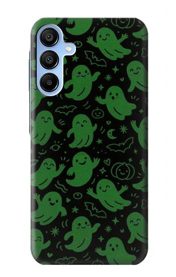 S4087 Motif Fantôme Vert Mignon Etui Coque Housse pour Samsung Galaxy A15 5G