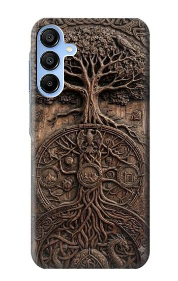 S4103 Arbre de Vie Ancien Etui Coque Housse pour Samsung Galaxy A15 5G