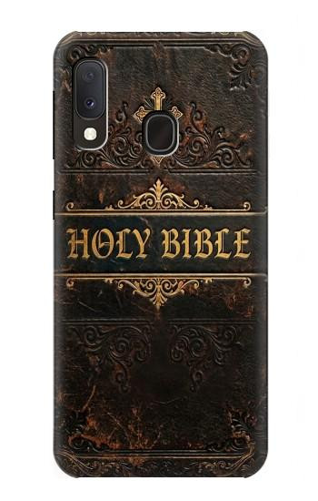 S4109 Couverture de Bible Ancienne Etui Coque Housse pour Samsung Galaxy A20e