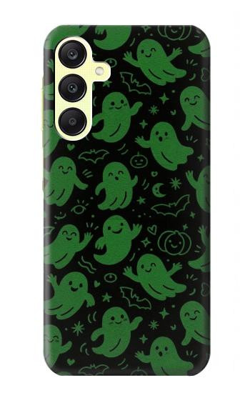 S4087 Motif Fantôme Vert Mignon Etui Coque Housse pour Samsung Galaxy A25 5G