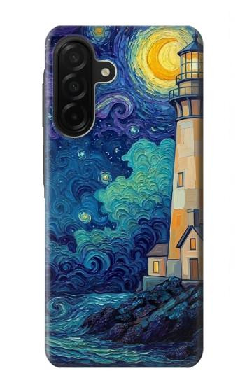 S4092 Phare au Clair de Lune Etui Coque Housse pour Samsung Galaxy A26