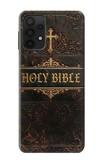 S4109 Couverture de Bible Ancienne Etui Coque Housse pour Samsung Galaxy A32 5G