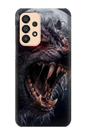 S4094 Loup au Clair de Lune Etui Coque Housse pour Samsung Galaxy A33 5G