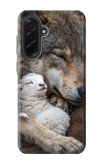 S4089 Loup et Agneau Amicaux Etui Coque Housse pour Samsung Galaxy A36