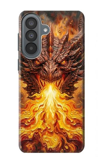 S4090 Dragon de Feu Fantastique Etui Coque Housse pour Samsung Galaxy A37