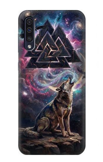 S4110 Loup et Symbole Ancien Etui Coque Housse pour Samsung Galaxy A50