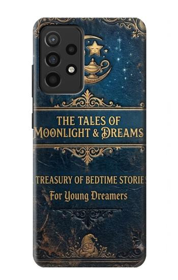 S4080 Conte Fantastique au Clair de Lune Etui Coque Housse pour Samsung Galaxy A52, Galaxy A52 5G