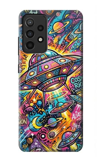 S4085 Art Cosmique Psychédélique Etui Coque Housse pour Samsung Galaxy A52, Galaxy A52 5G