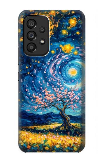 S4081 Art Galaxie Nocturne Etui Coque Housse pour Samsung Galaxy A53 5G