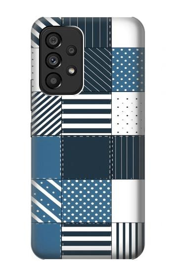 S4082 Motif Patchwork Moderne Etui Coque Housse pour Samsung Galaxy A53 5G