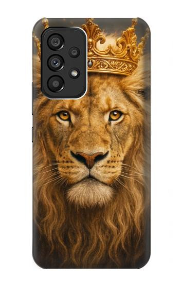 S4093 Portrait de Lion Royal Etui Coque Housse pour Samsung Galaxy A53 5G