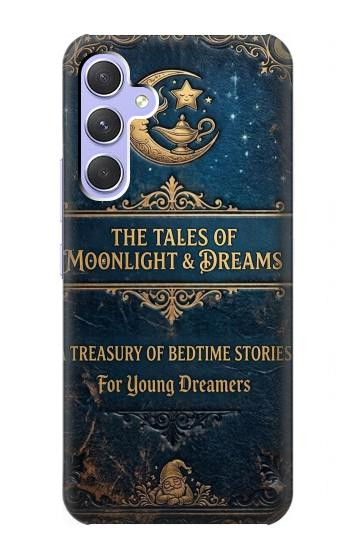 S4080 Conte Fantastique au Clair de Lune Etui Coque Housse pour Samsung Galaxy A54 5G