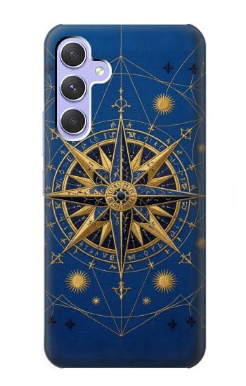 S4086 Motif Boussole Marine Etui Coque Housse pour Samsung Galaxy A54 5G
