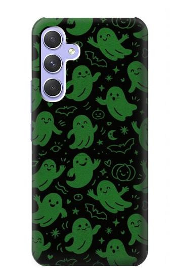 S4087 Motif Fantôme Vert Mignon Etui Coque Housse pour Samsung Galaxy A54 5G