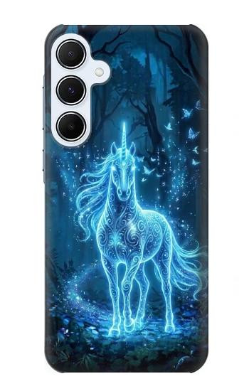 S4104 Esprit Cheval de la Forêt Etui Coque Housse pour Samsung Galaxy A55 5G