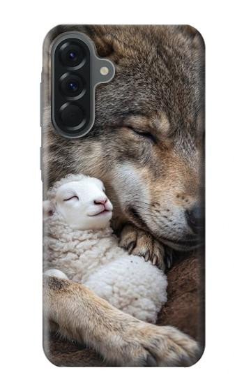 S4089 Loup et Agneau Amicaux Etui Coque Housse pour Samsung Galaxy A56