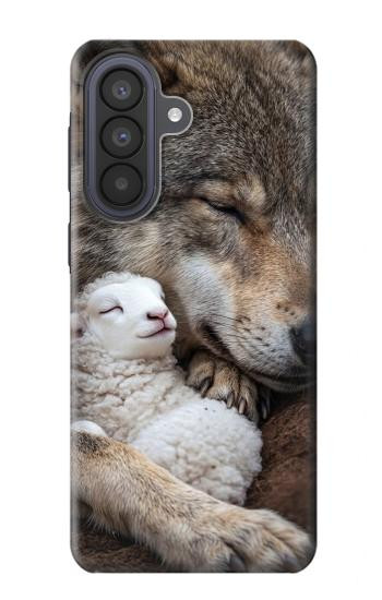 S4089 Loup et Agneau Amicaux Etui Coque Housse pour Samsung Galaxy A57