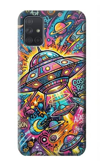 S4085 Art Cosmique Psychédélique Etui Coque Housse pour Samsung Galaxy A71 5G