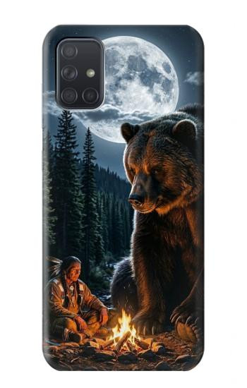 S4095 Ours Majestueux Sauvage Etui Coque Housse pour Samsung Galaxy A71 5G