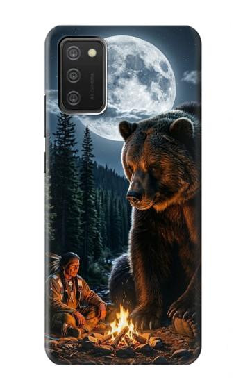S4095 Ours Majestueux Sauvage Etui Coque Housse pour Samsung Galaxy A03S
