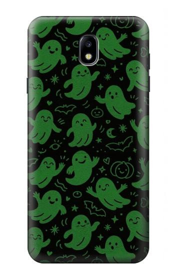 S4087 Motif Fantôme Vert Mignon Etui Coque Housse pour Samsung Galaxy J7 (2018), J7 Aero, J7 Top, J7 Aura, J7 Crown, J7 Refine, J7 Eon, J7 V 2nd Gen, J7 Star