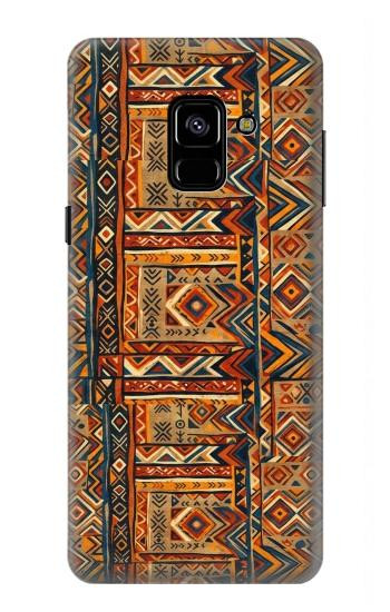 S4079 Motif Géométrique Tribal Etui Coque Housse pour Samsung Galaxy A8 (2018)