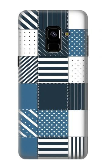 S4082 Motif Patchwork Moderne Etui Coque Housse pour Samsung Galaxy A8 (2018)