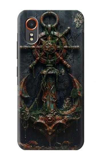 S4106 Ancre et Barre Marine Vintage Etui Coque Housse pour Samsung Galaxy XCover7