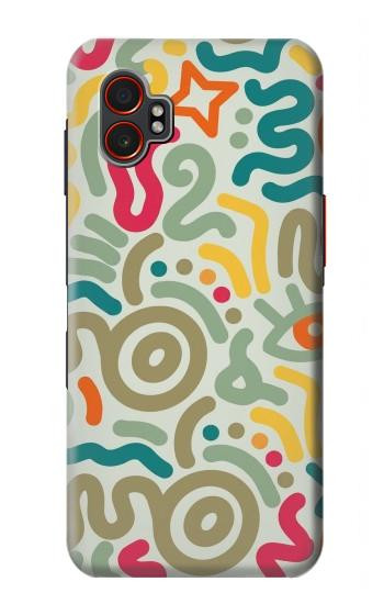 S4078 Motif Abstrait Coloré Etui Coque Housse pour Samsung Galaxy XCover7 Pro
