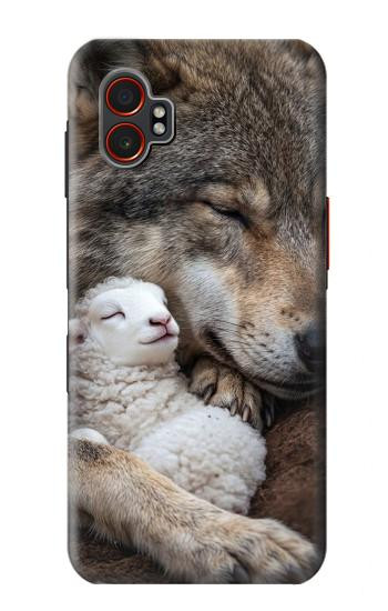 S4089 Loup et Agneau Amicaux Etui Coque Housse pour Samsung Galaxy XCover7 Pro