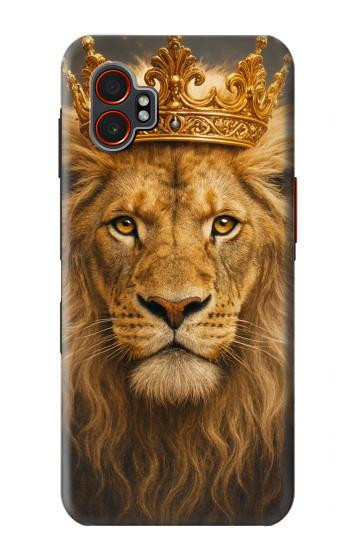 S4093 Portrait de Lion Royal Etui Coque Housse pour Samsung Galaxy XCover7 Pro