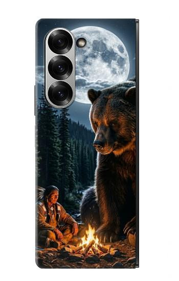 S4095 Ours Majestueux Sauvage Etui Coque Housse pour Samsung Galaxy Z Fold 7