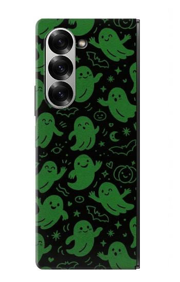 S4087 Motif Fantôme Vert Mignon Etui Coque Housse pour Samsung Galaxy Z Fold 6