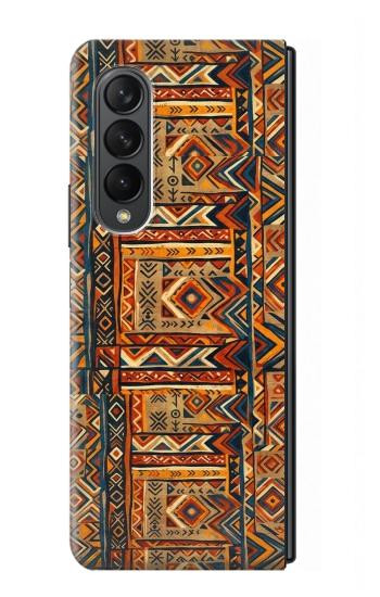S4079 Motif Géométrique Tribal Etui Coque Housse pour Samsung Galaxy Z Fold 3 5G