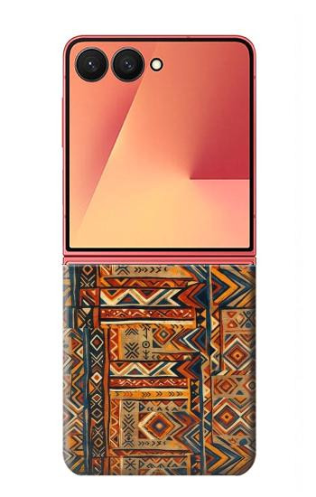 S4079 Motif Géométrique Tribal Etui Coque Housse pour Samsung Galaxy Z Flip 7
