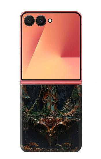 S4106 Ancre et Barre Marine Vintage Etui Coque Housse pour Samsung Galaxy Z Flip 7