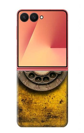 S4107 Téléphone Rotatif Vintage Etui Coque Housse pour Samsung Galaxy Z Flip 7
