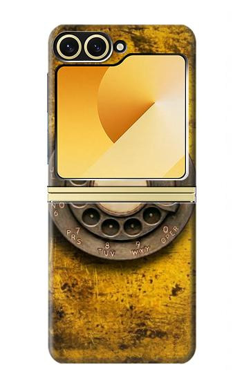 S4107 Téléphone Rotatif Vintage Etui Coque Housse pour Samsung Galaxy Z Flip 6, Flip 7 FE