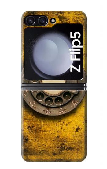 S4107 Téléphone Rotatif Vintage Etui Coque Housse pour Samsung Galaxy Z Flip 5