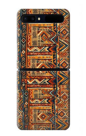S4079 Motif Géométrique Tribal Etui Coque Housse pour Samsung Galaxy Z Flip 5G