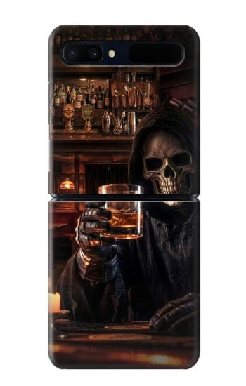 S4102 Art Taverne au Crâne Vintage Etui Coque Housse pour Samsung Galaxy Z Flip 5G