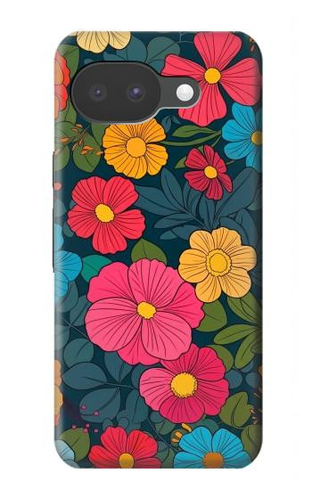 S4105 Motif Floral Coloré Etui Coque Housse pour Google Pixel 10a