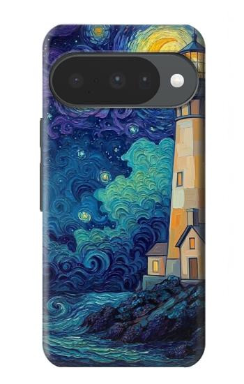 S4092 Phare au Clair de Lune Etui Coque Housse pour Google Pixel 10, 10 Pro