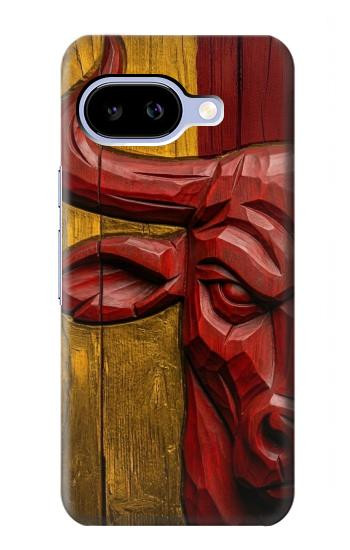 S4098 Art Taureau Espagnol Sculpté Etui Coque Housse pour Google Pixel 9a