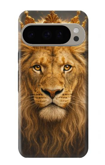 S4093 Portrait de Lion Royal Etui Coque Housse pour Google Pixel 9 Pro