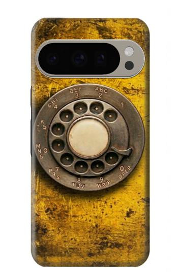 S4107 Téléphone Rotatif Vintage Etui Coque Housse pour Google Pixel 9 Pro