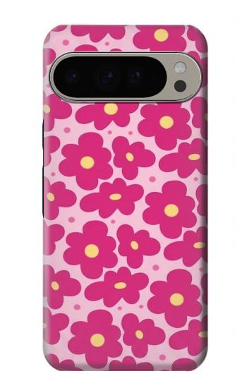 S4097 Motif Floral Rose Etui Coque Housse pour Google Pixel 9 Pro XL