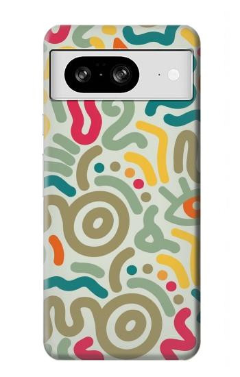 S4078 Motif Abstrait Coloré Etui Coque Housse pour Google Pixel 8