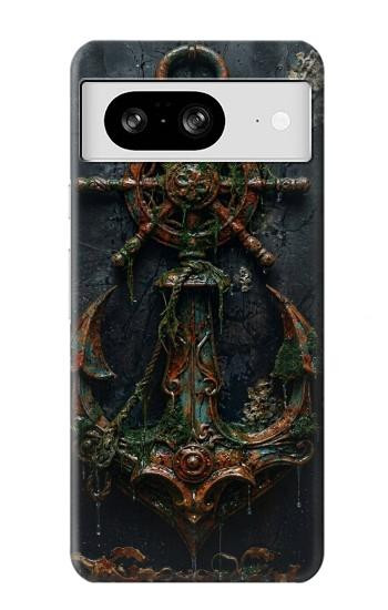S4106 Ancre et Barre Marine Vintage Etui Coque Housse pour Google Pixel 8
