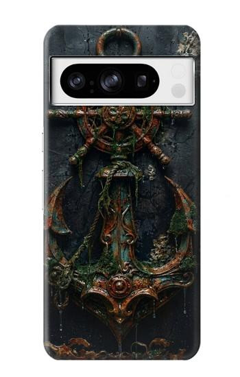 S4106 Ancre et Barre Marine Vintage Etui Coque Housse pour Google Pixel 8 pro